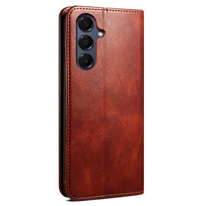 OEM - Plånboksfodral för Samsung Galaxy S26 Konstläder Ställ - Brun