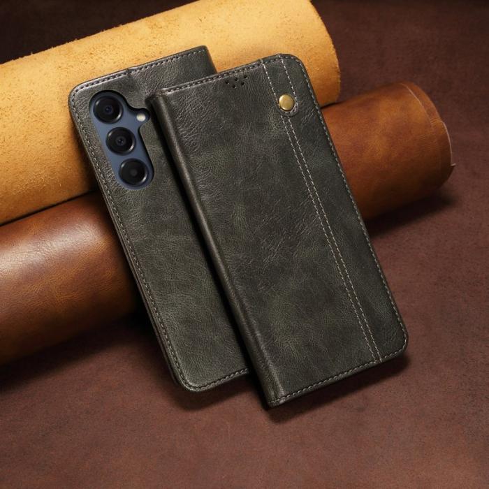 OEM - Plånboksfodral för Samsung Galaxy S26 Konstläder Ställ - Grön