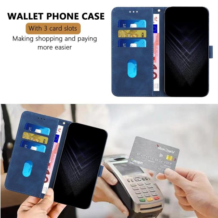 OEM - Plånboksfodral för Samsung Galaxy S26 Konstläder Stativ - Blå