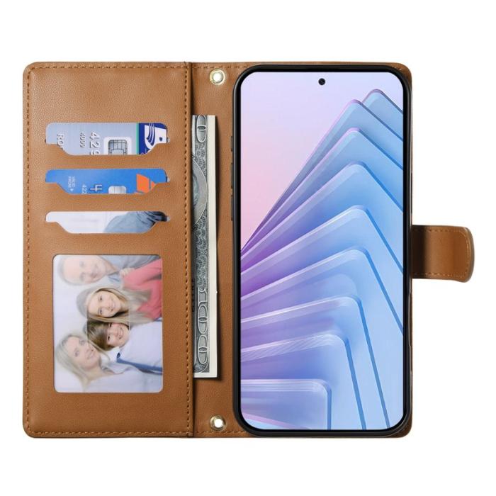 OEM - Plånboksfodral för Samsung Galaxy S26 Konstläder Stativ - Brun