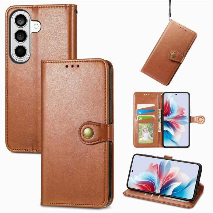 OEM - Plånboksfodral för Samsung Galaxy S26 Konstläder Stativ - Brun