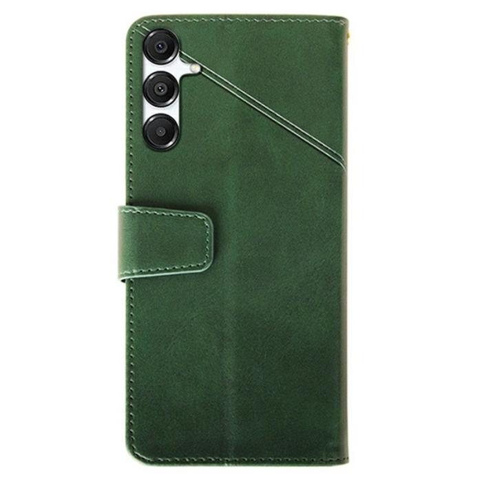 IDEWEI - IDEWEI Plånboksfodral för Samsung Galaxy S26 Konstläder Stativ - Grön