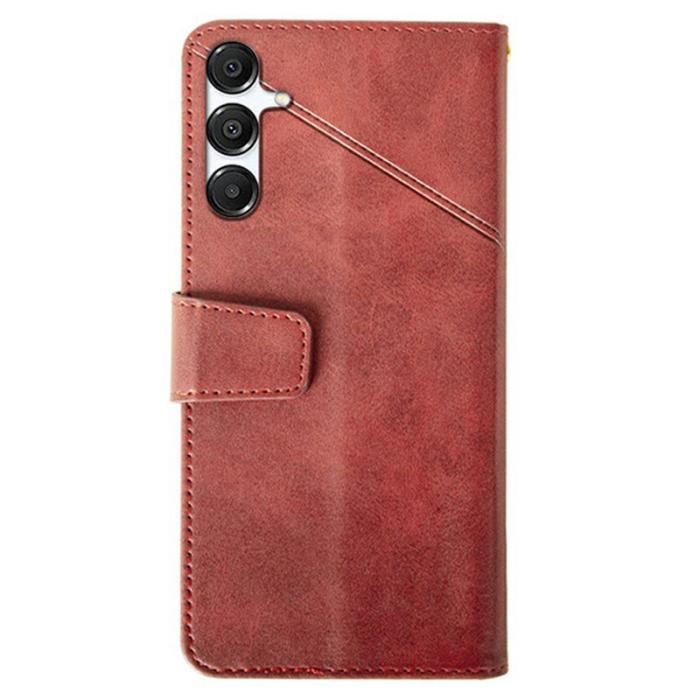 IDEWEI - IDEWEI Plånboksfodral för Samsung Galaxy S26 Konstläder Stativ - Röd