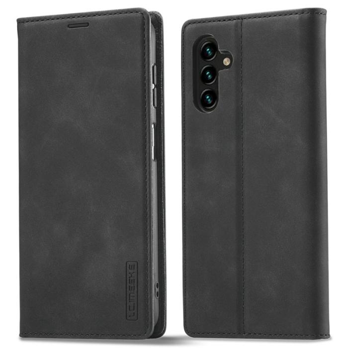 LC.imeeke - LC.IMEEKE Plånboksfodral för Samsung Galaxy S26 Konstläder - Svart