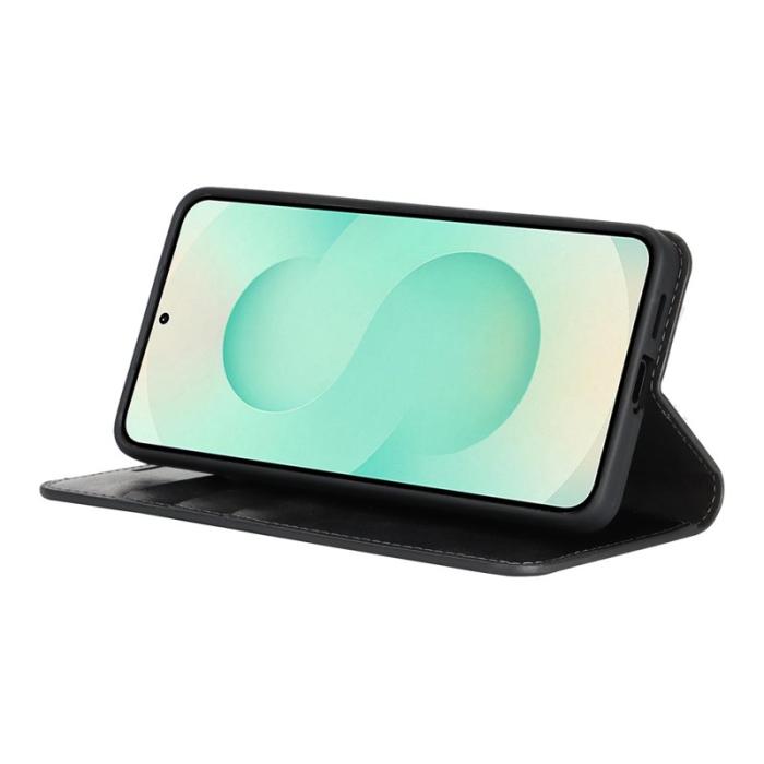 OEM - Plånboksfodral för Samsung Galaxy S26 Äkta läder - Svart