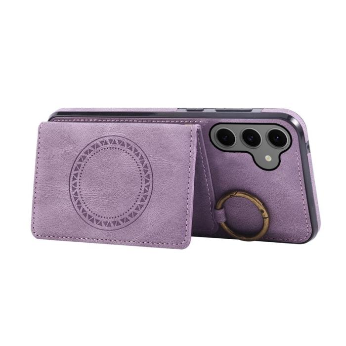 OEM - Mobilfodral för Samsung Galaxy S26 Konstläder + TPU - Lila