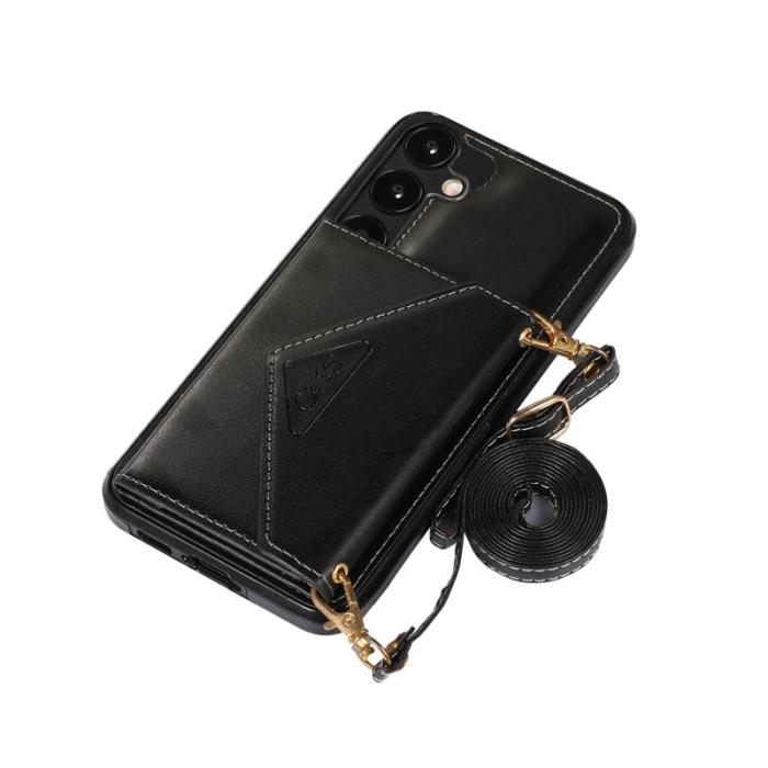 OEM - Mobilfodral för Samsung Galaxy S26 Konstläder + TPU - Svart