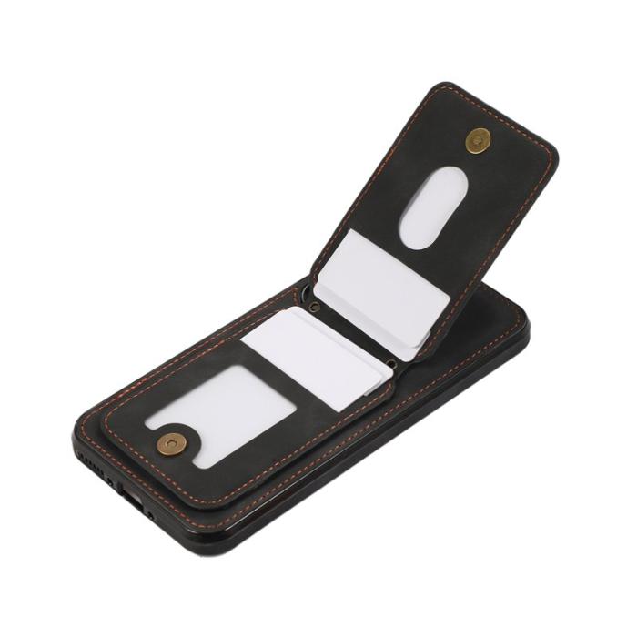 OEM - Mobilfodral för Samsung Galaxy S26 Konstläder + TPU - Svart