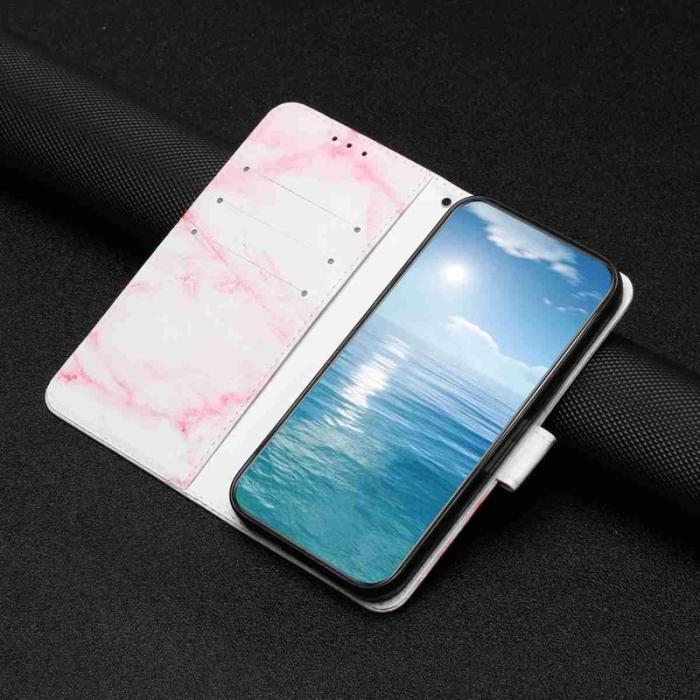 OEM - Plånboksfodral för Samsung Galaxy S26 Flip Konstläder - Rosa Marmor