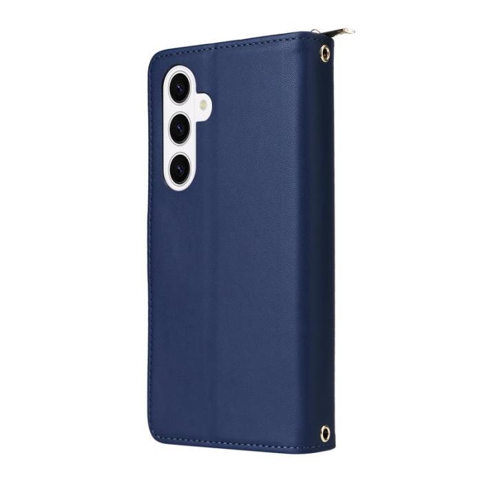 OEM - Mobilfodral för Samsung Galaxy S26 Konstläder 9 Kortfack - Blå