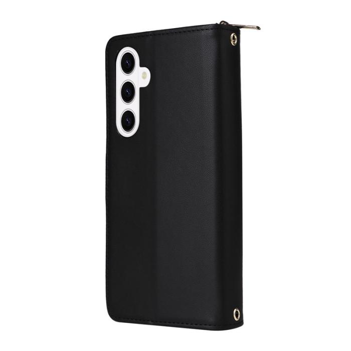 OEM - Mobilfodral för Samsung Galaxy S26 Konstläder 9 Kortfack - Svart