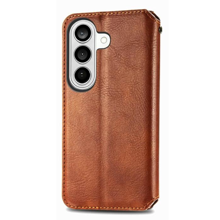 OEM - Plånboksfodral för Samsung Galaxy S26 Konstläder - Brun