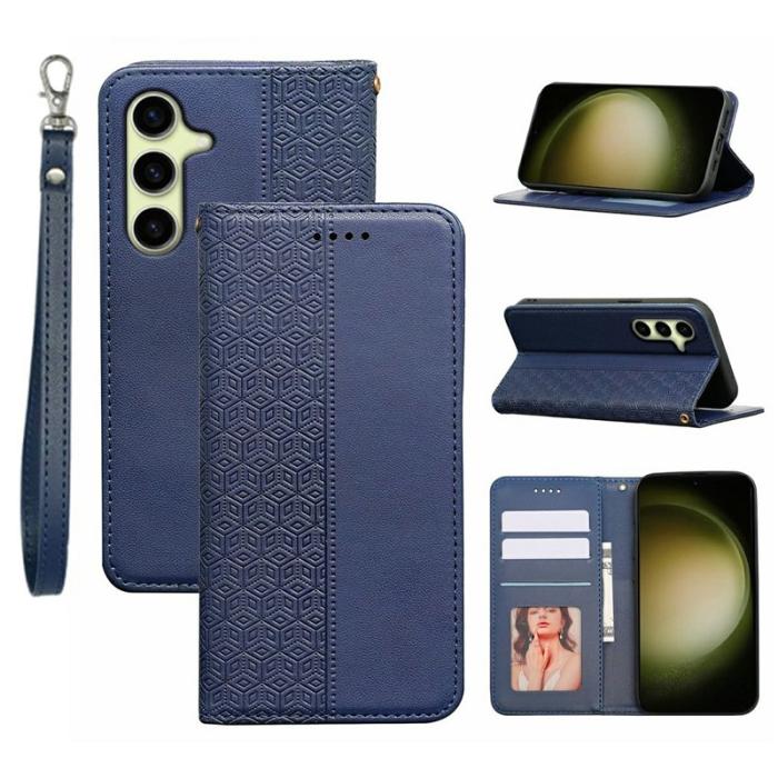 OEM - Plånboksfodral för Samsung Galaxy S26 Konstläder Flip - Blå