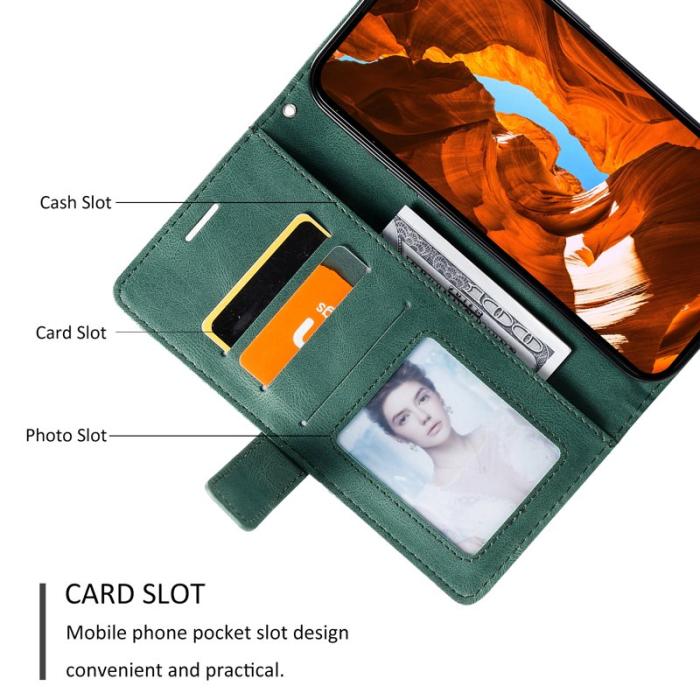 OEM - Plånboksfodral för Samsung Galaxy S26 Konstläder - Grön