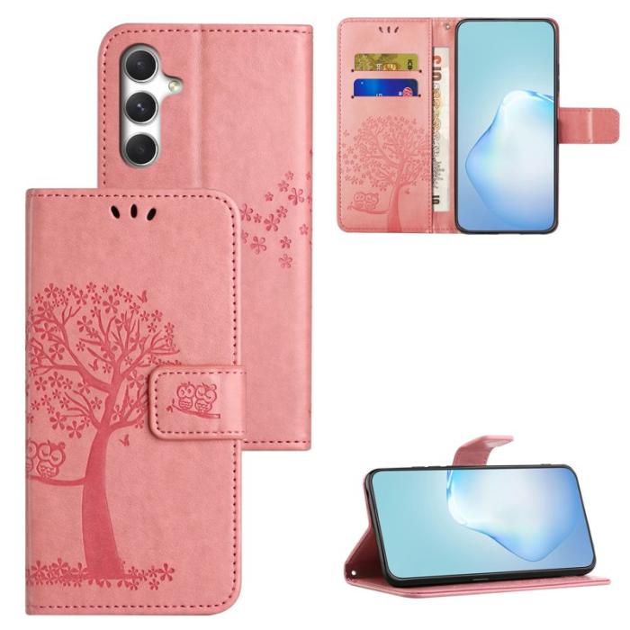 OEM - Plånboksfodral för Samsung Galaxy S26 Konstläder med rem - Rosa
