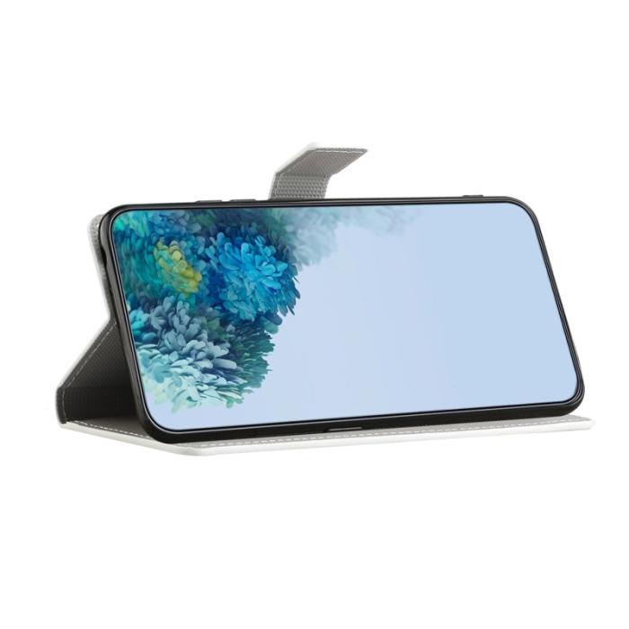 OEM - Plånboksfodral för Samsung Galaxy S26 Konstläder Mönster - Svart