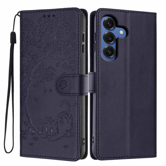 OEM - Plånboksfodral för Samsung Galaxy S26 Konstläder Ställ - Blå