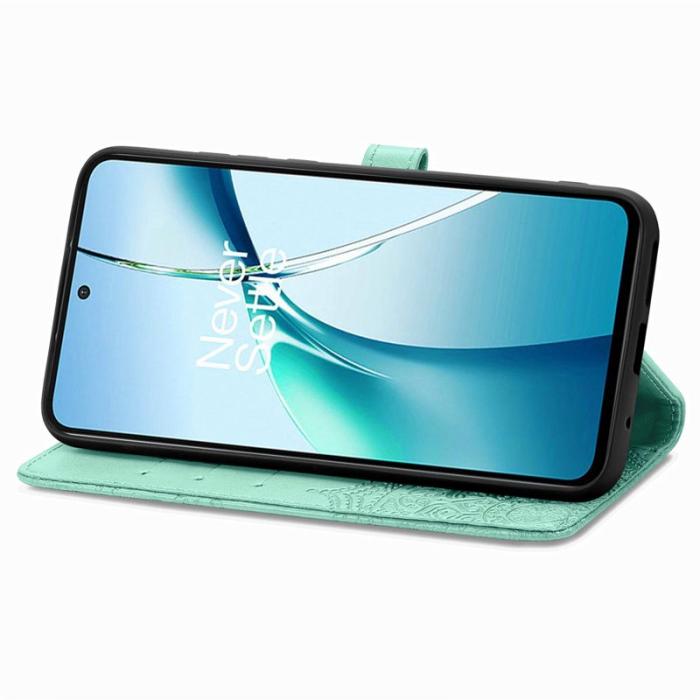 OEM - Plånboksfodral för Samsung Galaxy S26 Konstläder Ställ - Grön