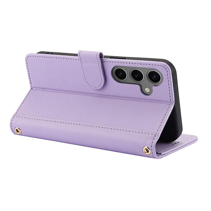OEM - Plånboksfodral för Samsung Galaxy S26 Konstläder Ställ - Lila