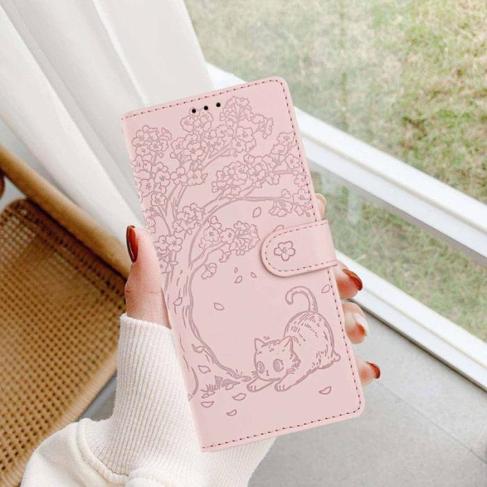 OEM - Plånboksfodral för Samsung Galaxy S26 Konstläder Ställ - Rosa