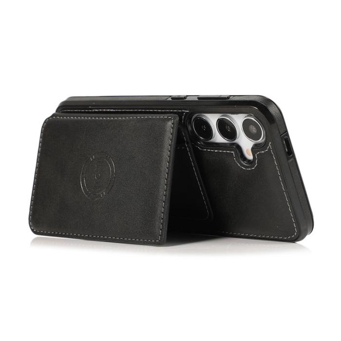 OEM - Mobilfodral för Samsung Galaxy S26 Kortfack Kickstand Konstläder - Svart