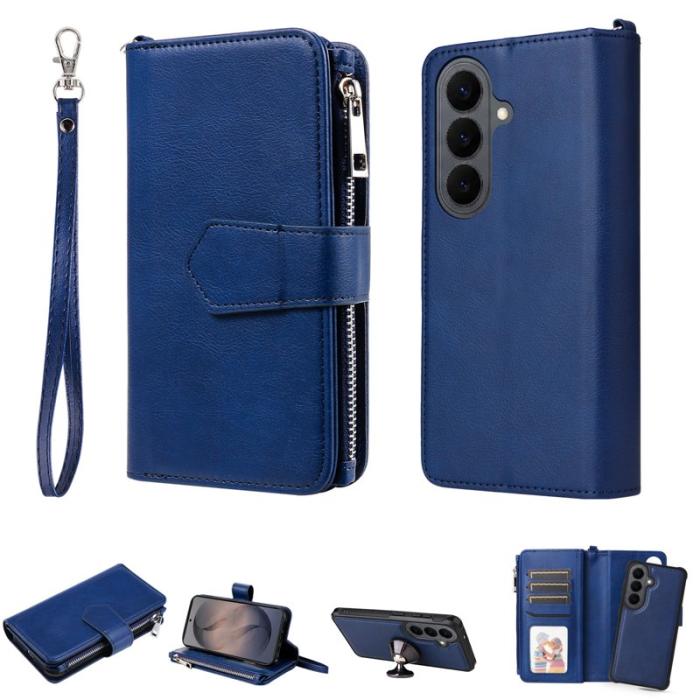 OEM - Plånboksfodral för Samsung Galaxy S26 Magnetiskt Konstläder - Blå