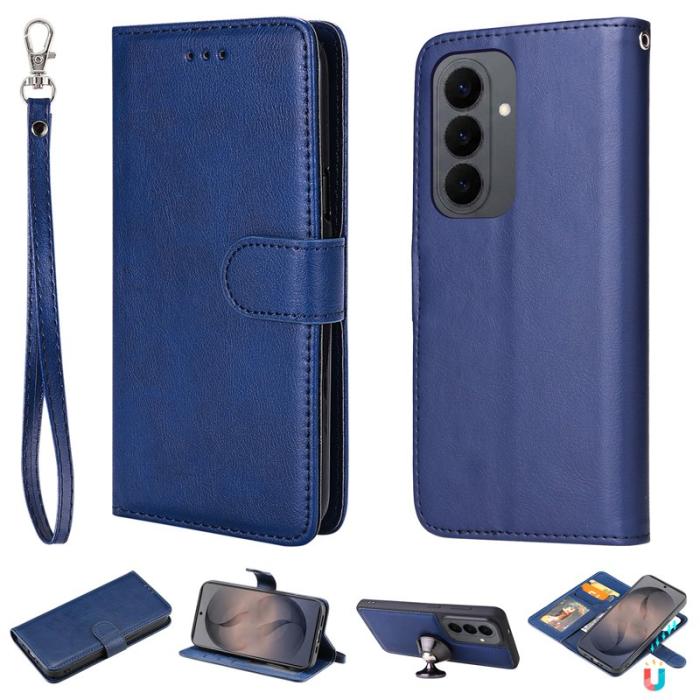 OEM - Plånboksfodral för Samsung Galaxy S26 Magnetiskt Konstläder - Blå
