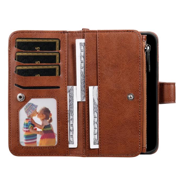 OEM - Plånboksfodral för Samsung Galaxy S26 Magnetiskt Konstläder - Brun