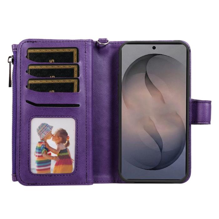 OEM - Plånboksfodral för Samsung Galaxy S26 Magnetiskt Konstläder - Lila