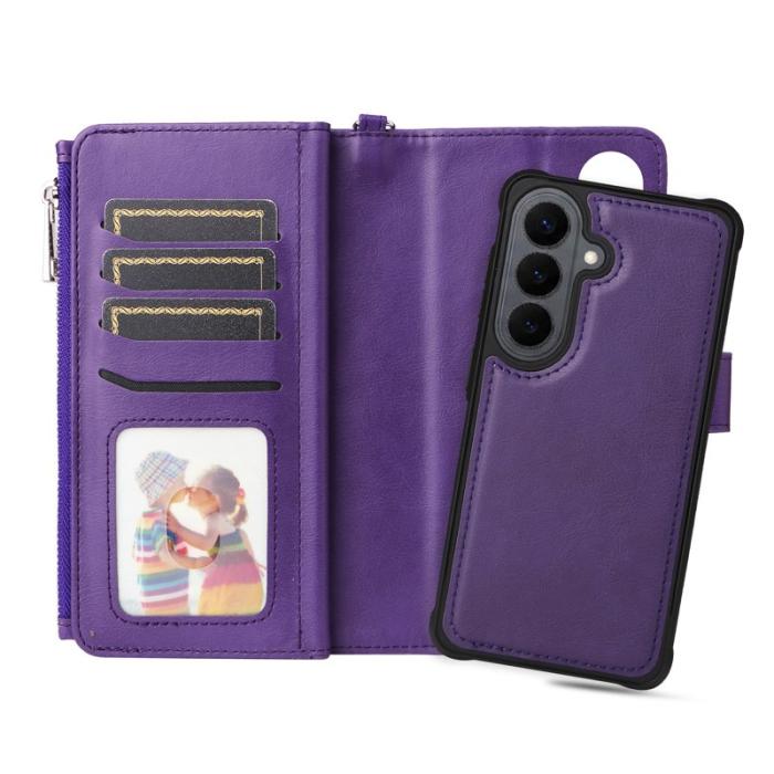 OEM - Plånboksfodral för Samsung Galaxy S26 Magnetiskt Konstläder - Lila