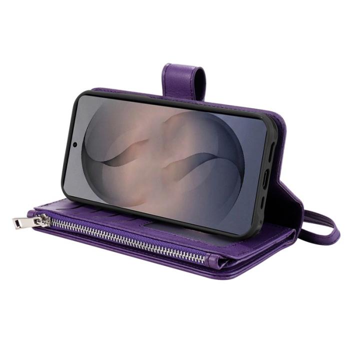 OEM - Plånboksfodral för Samsung Galaxy S26 Magnetiskt Konstläder - Lila