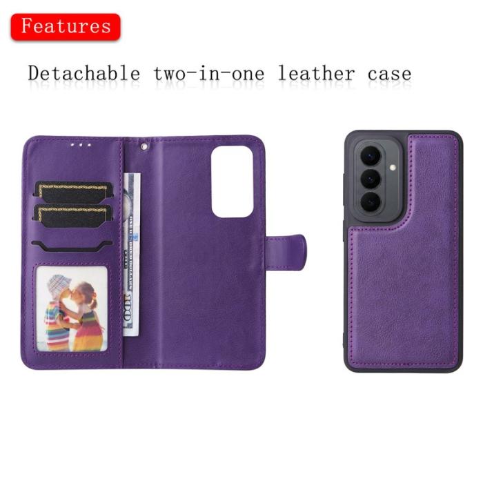 OEM - Plånboksfodral för Samsung Galaxy S26 Magnetiskt Konstläder - Lila