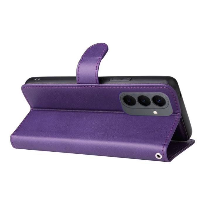 OEM - Plånboksfodral för Samsung Galaxy S26 Magnetiskt Konstläder - Lila