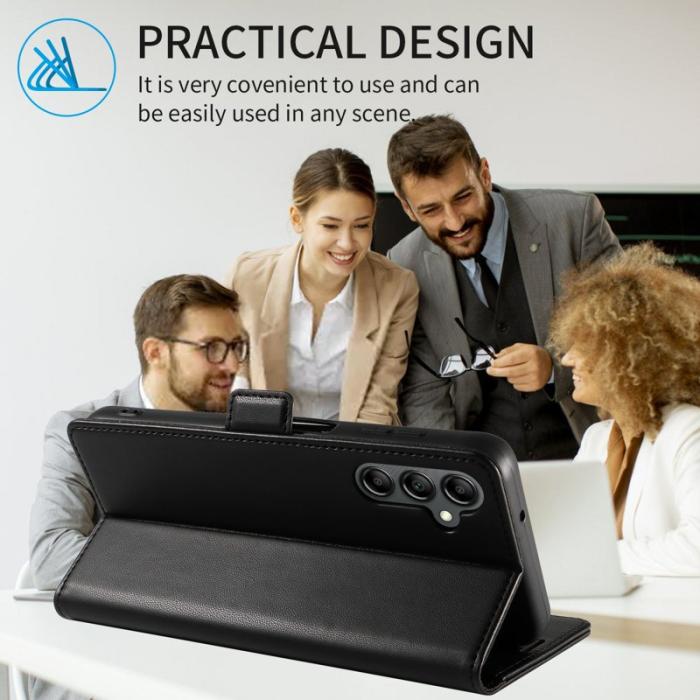 OEM - Plånboksfodral för Samsung Galaxy S26 Magnetiskt Konstläder RFID - Svart