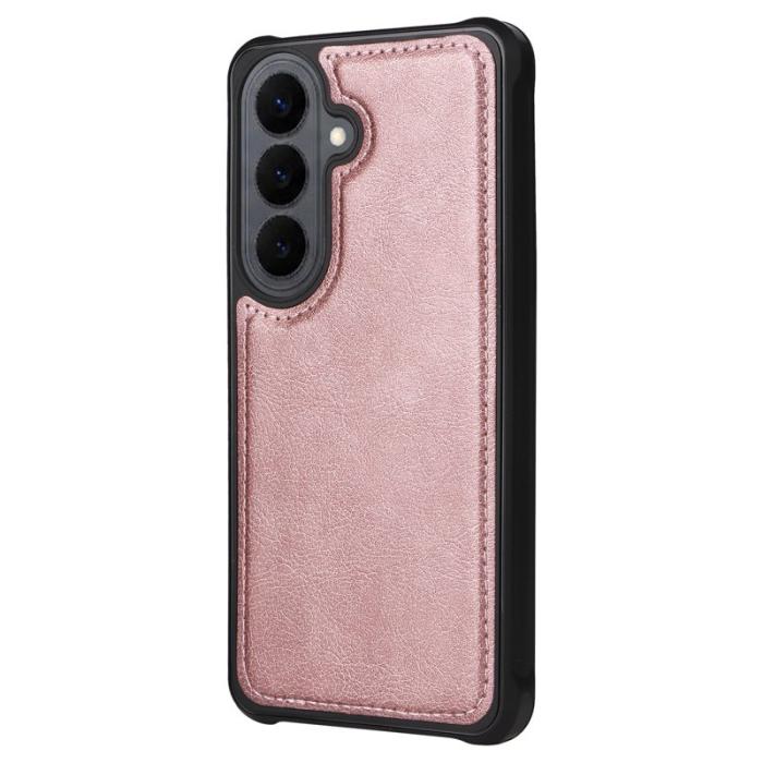 OEM - Plånboksfodral för Samsung Galaxy S26 Magnetiskt Konstläder - Roséguld