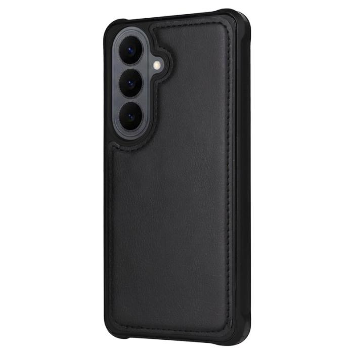 OEM - Plånboksfodral för Samsung Galaxy S26 Magnetiskt Konstläder - Svart