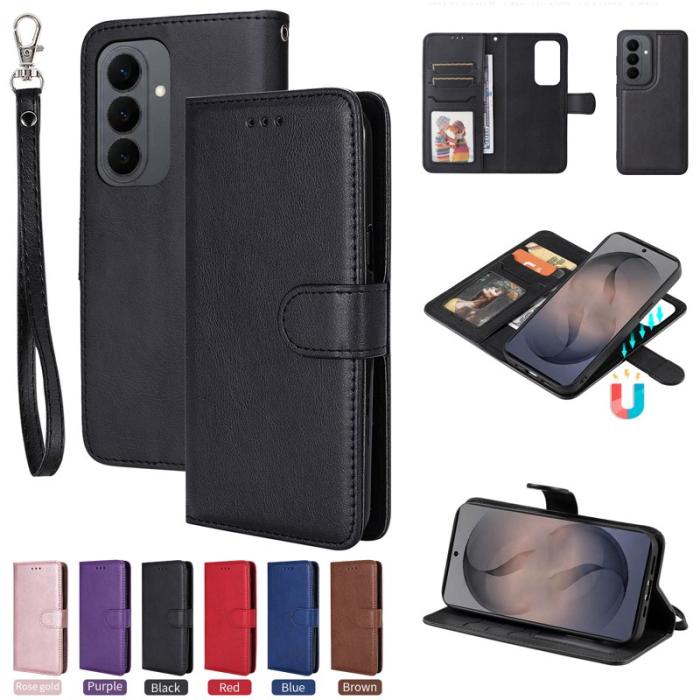 OEM - Plånboksfodral för Samsung Galaxy S26 Magnetiskt Konstläder - Svart