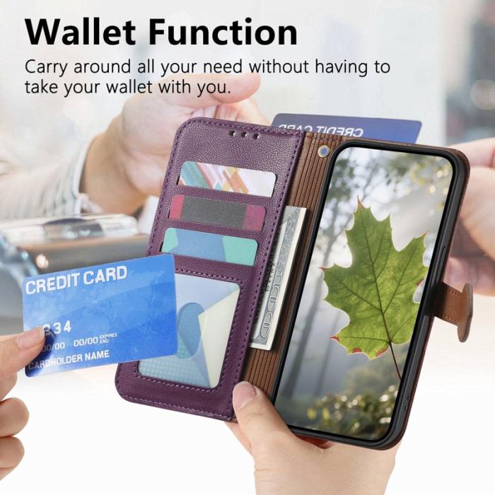 OEM - Mobilfodral för Samsung Galaxy S26 Magnetiskt Konstläder - Lila