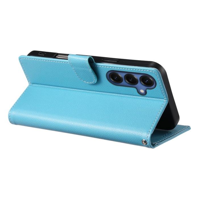 OEM - Plånboksfodral för Samsung Galaxy S26 Magnetiskt Konstläder - Ljusblå