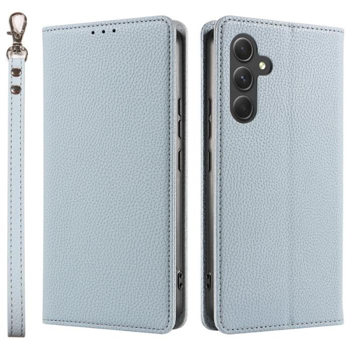 OEM - Plånboksfodral för Samsung Galaxy S26 Magnetiskt Konstläder - Ljusblå