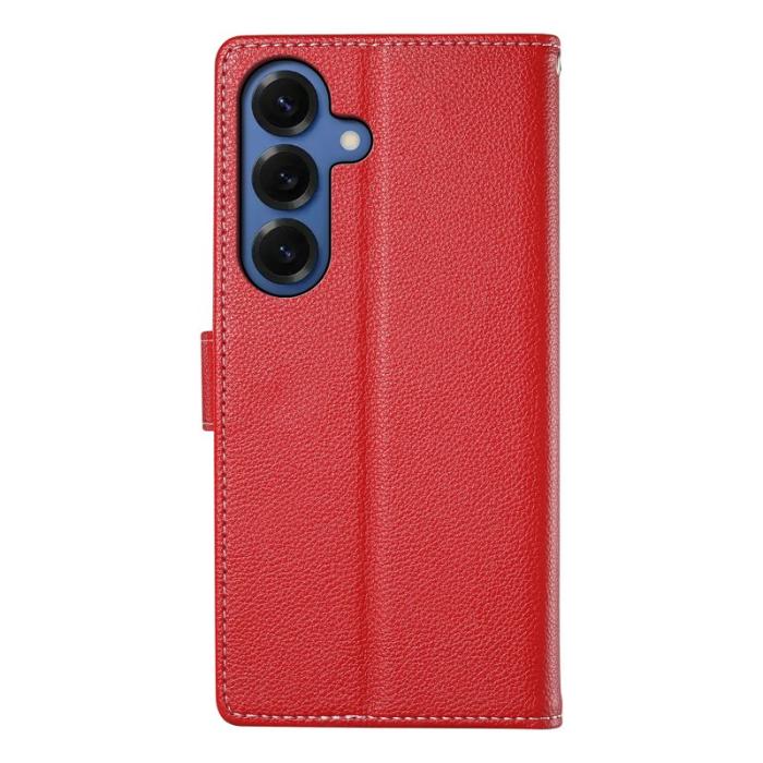 OEM - Plånboksfodral för Samsung Galaxy S26 Magnetiskt Konstläder - Röd