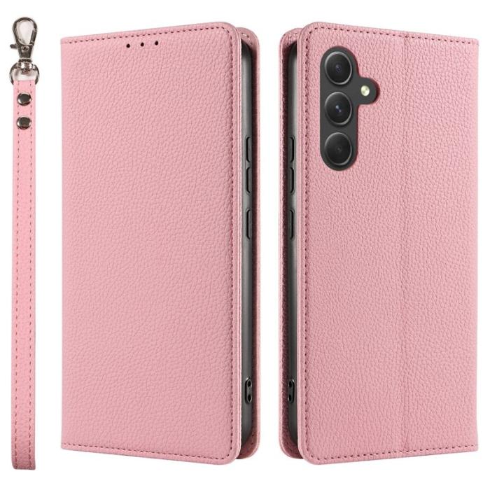 OEM - Plånboksfodral för Samsung Galaxy S26 Magnetiskt Konstläder - Rosa