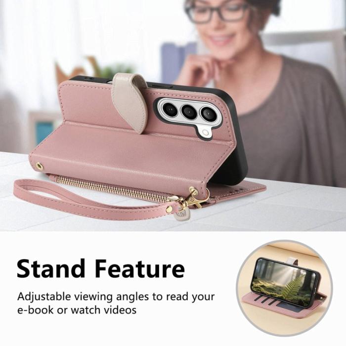 OEM - Mobilfodral för Samsung Galaxy S26 Magnetiskt Konstläder - Roséguld