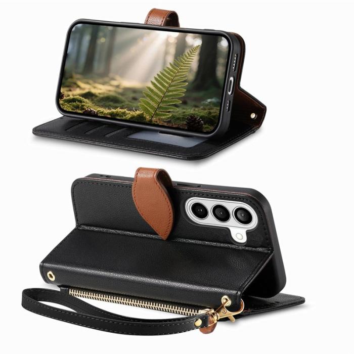 OEM - Mobilfodral för Samsung Galaxy S26 Magnetiskt Konstläder - Svart