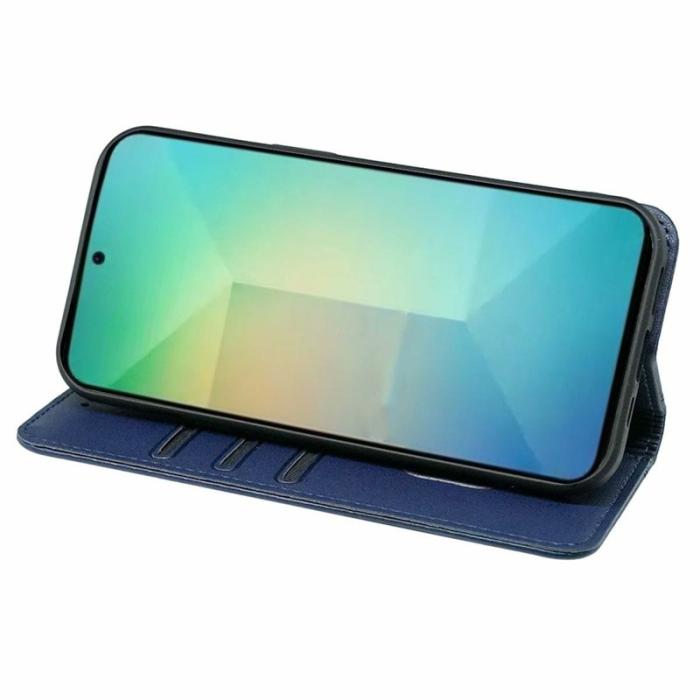 OEM - Plånboksfodral för Samsung Galaxy S26 Magnetiskt stängning Konstläder - Blå