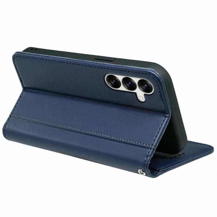 OEM - Plånboksfodral för Samsung Galaxy S26 Magnetiskt stängning Konstläder - Blå