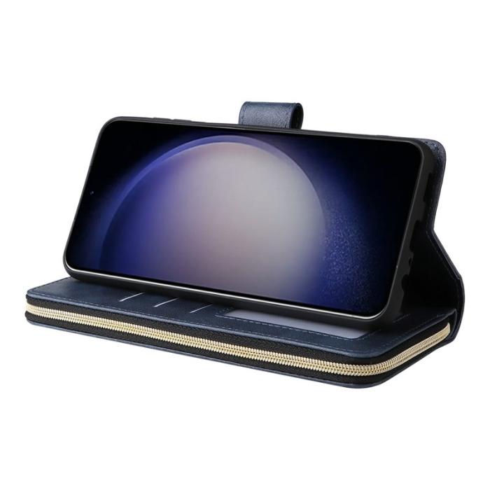 OEM - Mobilfodral för Samsung Galaxy S26 Plus 9 Kortfack Konstläder - Blå