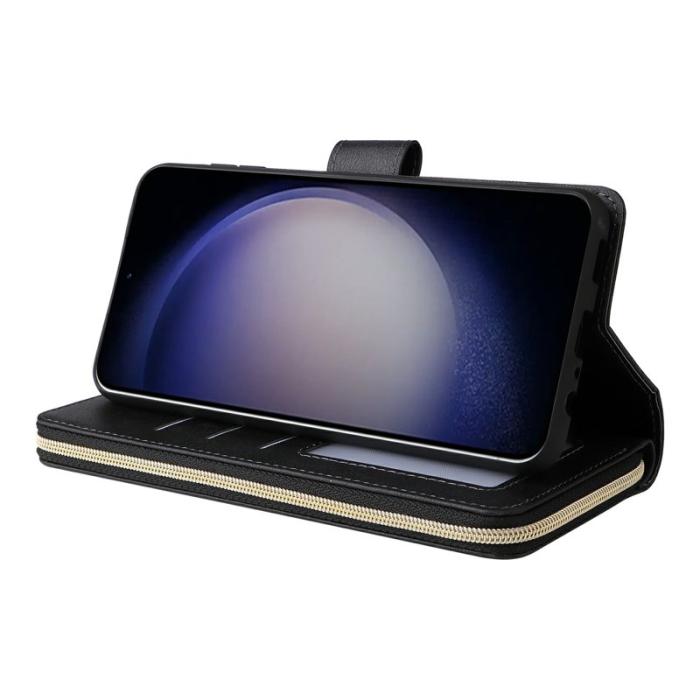 OEM - Mobilfodral för Samsung Galaxy S26 Plus 9 kortfack Konstläder - Svart