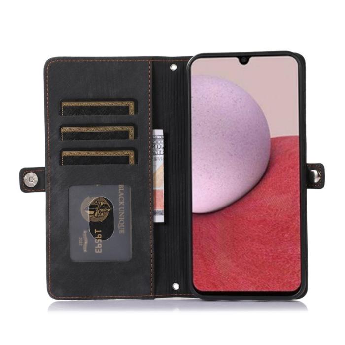 OEM - Mobilfodral för Samsung Galaxy S26 Plus 9 Kortfack Konstläder - Svart