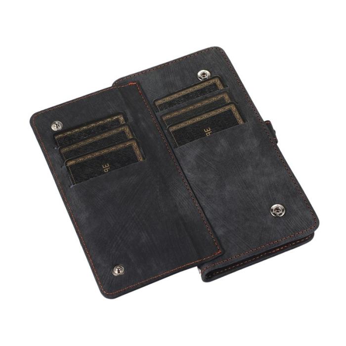 OEM - Mobilfodral för Samsung Galaxy S26 Plus 9 Kortfack Konstläder - Svart